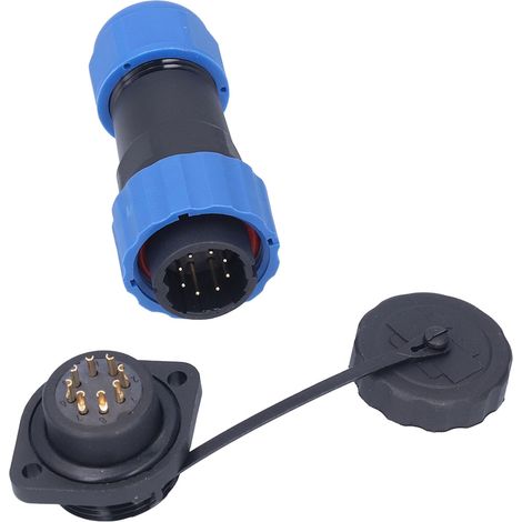 Fiche IP68 étanche prise connecteur aviateur mâle femelle puissance AC250V 5A SP208 bride (1/5)