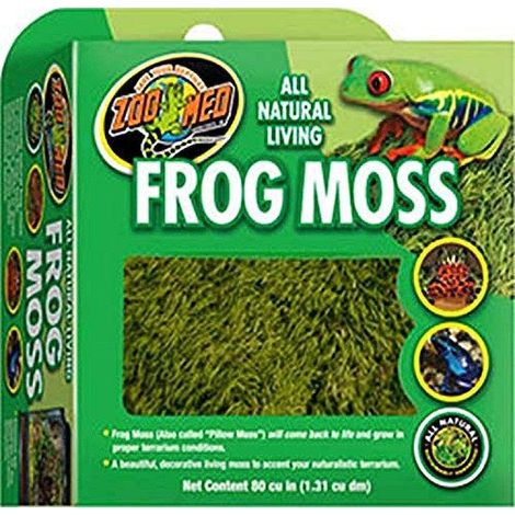 Zoo Med Frog Moss - Muschio decorativo per terrario, vivente, ideale per terrario di anfibi o rettili, 1,3 Litri (1/3)