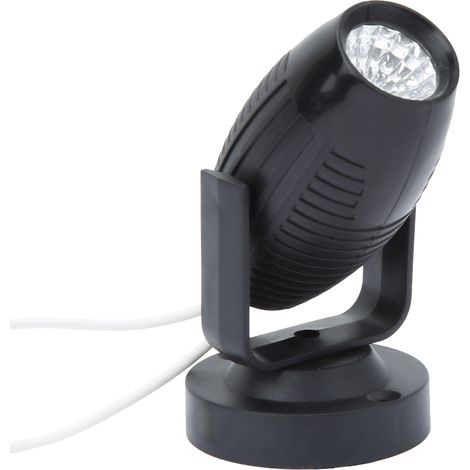 1W LED-Projektor, AC85-265V, kompakt, tragbar, 180° verstellbar, schwarz/weiß, für Partys, Bühnen, Hochzeiten, 1 Stück (1/5)