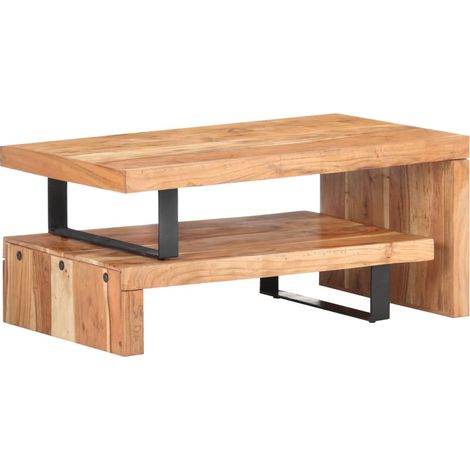 Maison Exclusive - 2-tlg. Couchtisch-Set Akazie Massivholz