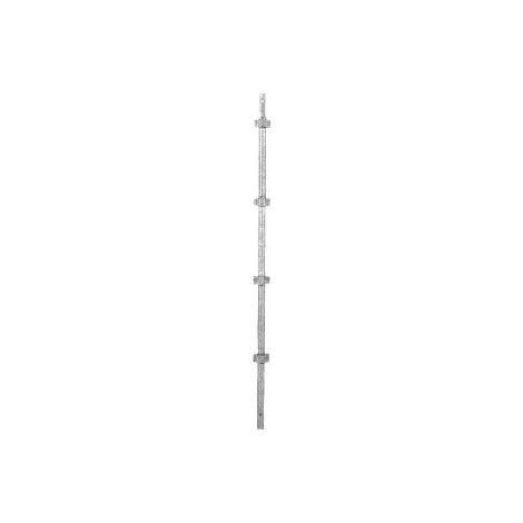 Tubesca Comabi – Montant acier M4200 2m – 4 nœuds pour échafaudage R200 – Haute résistance Ø 48,3mm – Réf: 26710