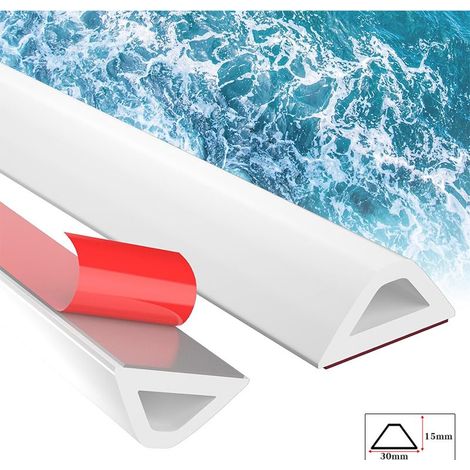 Grille anti-éclaboussures de douche de 100 cm, barrière d'eau auto-adhésive, adaptée aux sols de douche, séparant les zones humides et sèches. (1/5)