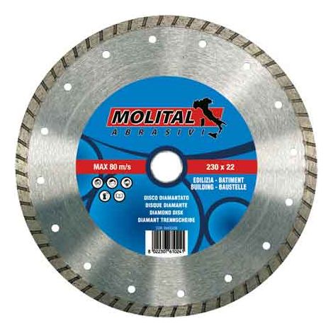 DIAMANTSCHEIBE „UNIVERSAL“ MOLITAL Ø 115 mm