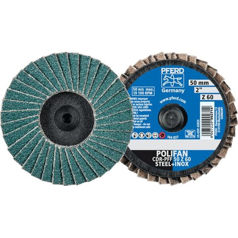 PFERD TOOLS COMBIDISC Zirkon Mini-POLIFAN CDR Ø 50mm Z60 für gehärteten Stahl 10 Stk (1/5)