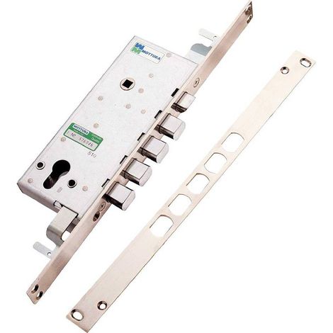 SERRATURA DA INFILARE TRIPLICE PER PORTE BLINDATE ART. 85.140 Sx E 49 - scatola mm 193 x 78