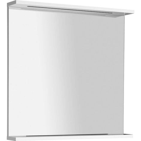 Aqualine Korin - Spiegel mit LED-Beleuchtung, 70x70 cm, weiß KO380S