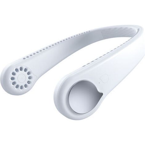 Ventilateur de cou portable, vent fort et silencieux, sans pales, flux d'air à 360 °, refroidisseur de cou, ventilateur USB rechargeable pour le bureau, la maison et les voyages en plein air