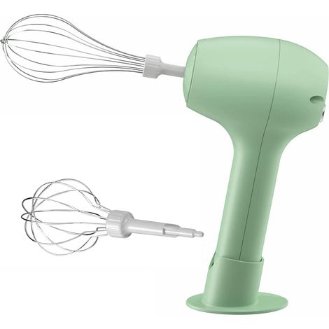 Batteur à main sans fil, fouet électrique (vert) (1/5)