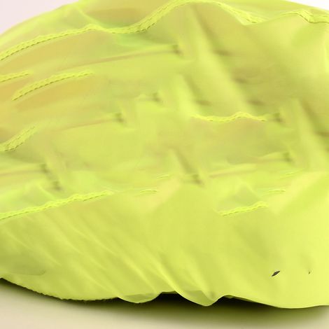 Housse de casque de vélo, housse imperméable pour casque, housse de casque de sécurité réfléchissante, vert fluorescent (1/5)