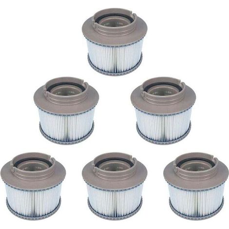 Packung mit 6 Ersatz-MSPA-Filtern für FD2089, Kartuschenpumpe für die Wasserfiltration, geeignet für alle aktuellen MSPA-Whirlpools (1/5)