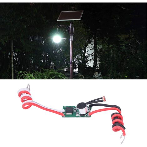 Solarbetriebene, geräuschaktivierte Leuchtplatine licht- und geräuschaktivierter Sensorschalter geräuschaktivierte Niedervolt-LED-Platine (1/5)