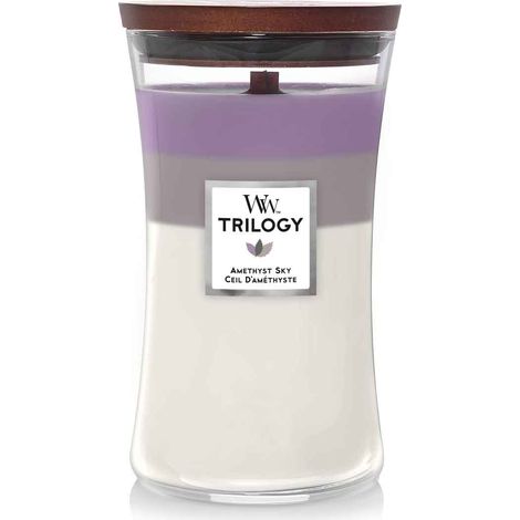 CANDELA CLESSIDRA TRILOGY LARGE AMETHYST SKY WOODWICK