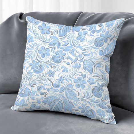 Housse de coussin fleurs jardin, décoration extérieur maison,50×50cm (1/5)