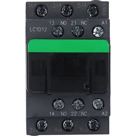 Wechselstromschütz, Kupferkernspule, Nennspannung 380 V, elektronischer Schütz, flammhemmendes Gehäuse für elektrische Geräte (Spulenspannung AC380 V) (1/5)