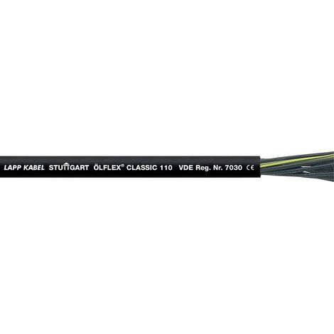 LAPP ÖLFLEX® CLASSIC 110 BK Cavo di controllo e comando 2 x 0.75 mm² Nero 1119809/100 100 m (1/2)