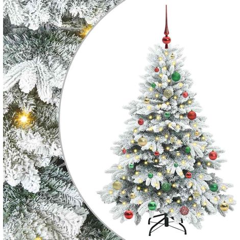 Albero di Natale Albero natalizio Albero festivo artificiale con 150 LED Bianco 150 cm PE e PVC (1/5)