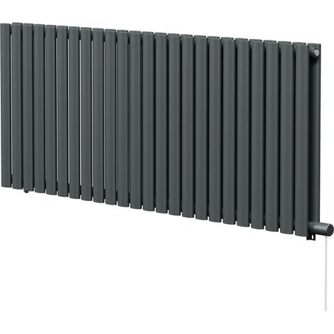Boone Anthracite 600mm x 1440mm Horizontal Electric Double Panel Radiator (1/5)