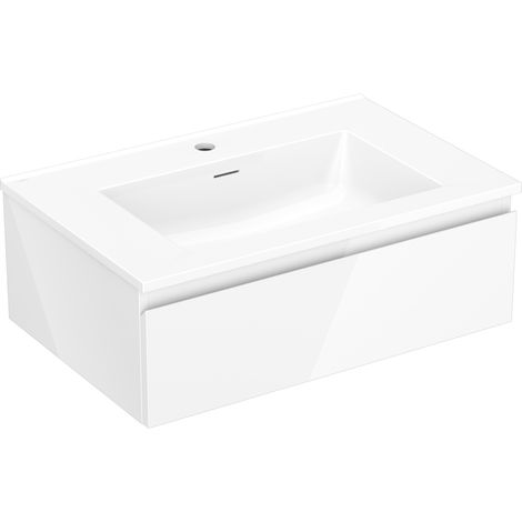 Mexen Orio mobile da bagno 70 cm con lavabo Otis, 1 cassetto, bianco lucido - 91A10-07023-1-BF00-W18M00 (1/5)