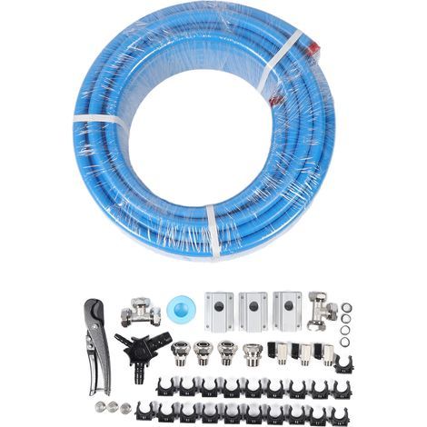 M7500 200PSI Compressed Air Piping System Kit - 3/4 Inch x 30m (100 Feet) HDPE Aluminum Tubing for Workshop (1/5)