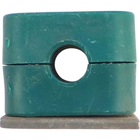 Support simple en polypropylène pour tubes et câbles FI-10 mm, avec vis à tête Allen DIN3015 (1/3)