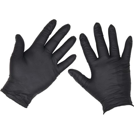 Sealey SSP60L Extra-Thick Powder-Free Disposable Nitrile Gloves, Large - Pack of 100 (1/5)