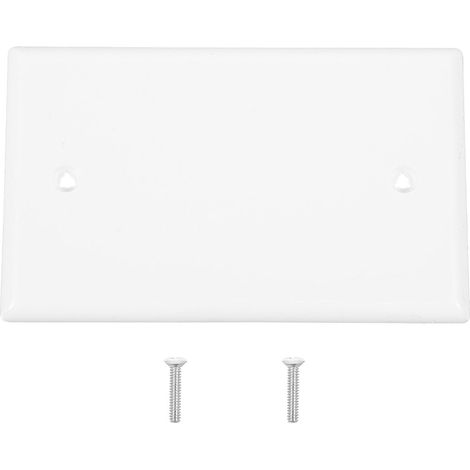 Plaque frontale lisse et durable en plastique à bande unique pour interrupteur prise, usage (1/5)