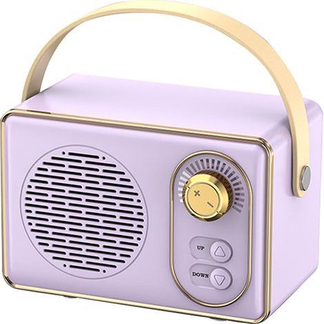 Enceinte Bluetooth Rétro Portable - Son Stéréo Puissant Avec Basses Profondes - Pour Maison Et Extérieur - Technologie Sans Fil 5.3 - Lot De 1 (1/5)