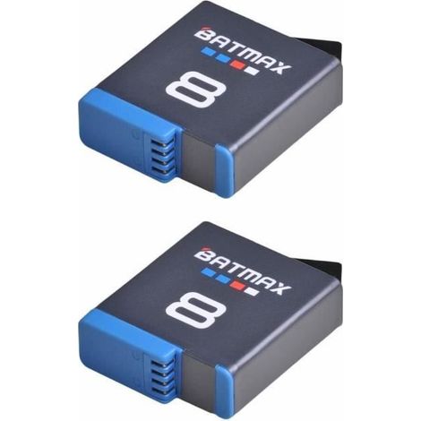 2X Batteries Rechargeables Premium 1860Mah Pour Caméra Action Gopro Hero 8 (1/4)