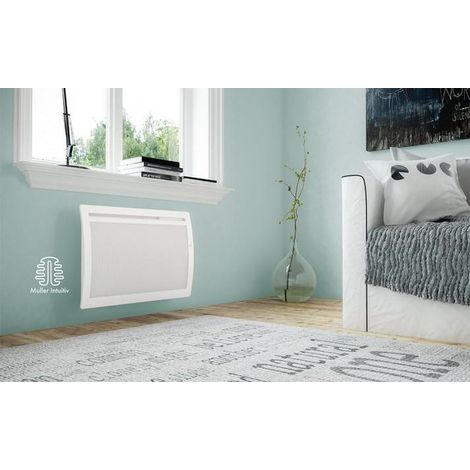 Noirot – Panneau rayonnant horizontal 1000W – Design galbé pour diffusion optimale – Programmation avancée – M126113 (1/5)