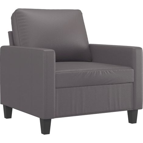 Poltrona Relax Poltrona Grigia 60 cm in Similpelle (1/5)