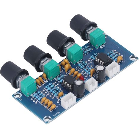 Module de préamplification double canal, carte de tonalité pour amplificateur numérique 12 V - 24 V CC (1/5)