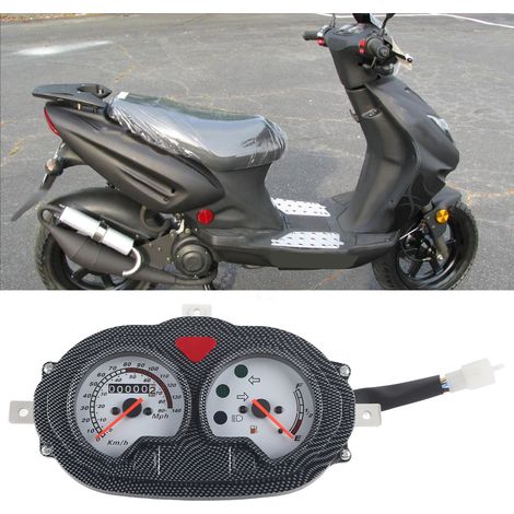 Universeller Vintage-Tachometer für Motorräder und Roller, Armaturenbrettinstrument aus Kunststoff. (1/5)