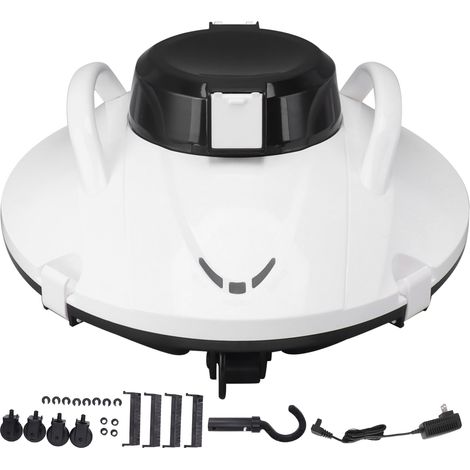 Robot nettoyeur de piscine sans fil, étanche, aspiration puissante, automatique, pour piscines hors-sol et enterrées, 100-240V, prise US (1/5)