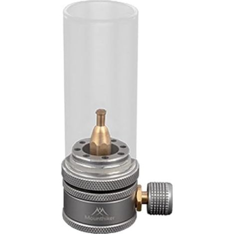 Lanterne à gaz de camping, lampe de camping avec tige d'extension vide en alliage d'aluminium, lanterne à gaz d'extérieur avec réservoir, design léger et compact (lanterne à gaz) (1/5)