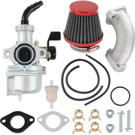 22 mm filtre à air filtre à carburant starter manuel collecteur d'admission,pour PZ22,110cc 125cc,Quad Pit Pro Dirt Trail ATV Go Kart TAOTAO (1/5)