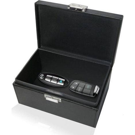Boîte Faraday extra large pour clés de voiture  - Cage antivol RFID pour la sécurité de voiture - Boîte de rangement pour clés (1/5)