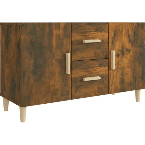 Credenza buffet cassettiera mobile contenitore organizer cucina soggiorno soggiorno 100 x 36 x 60 cm derivati del legno marrone 020030837