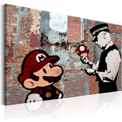 Tableau Imprimé "Banksy - One Last Time" 60 x 90 cm (1/2)
