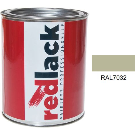 Barattolo da 1L di vernice – RAL 7032 – Grigio selce – satinato – multisupporto – Redlack