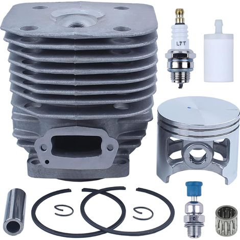 Kit de cylindre chromé pour Husqvarna 3120, 3120XP, 3120K, pour Partner K1250, kit cylindre-piston, bougie d'allumage, roulement, valve de décompression, filtre à carburant (1/5)