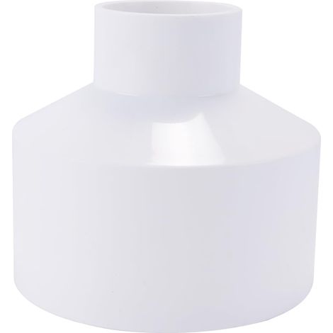 Raccord réducteur DWV en PVC, 1 pièce, Adaptateur de raccord de Tuyau à Douille 110 x 50 mm, raccord de Tuyau réducteur de Conduit pour la Construction d'alimentations en Eau, Blanc (1/5)