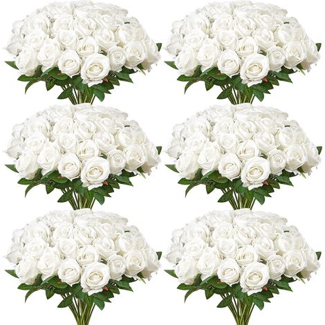 Fiori Artificiali, 120 Pezzi di Rose Finte in Schiuma (1/5)