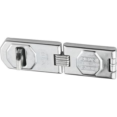 Heavy-Duty Galvanized Locking Bolt with Reinforced Strike Plate, 155mm Length x 45mm Width, Suitable for Doors and Gates – ABUS ABU110155S