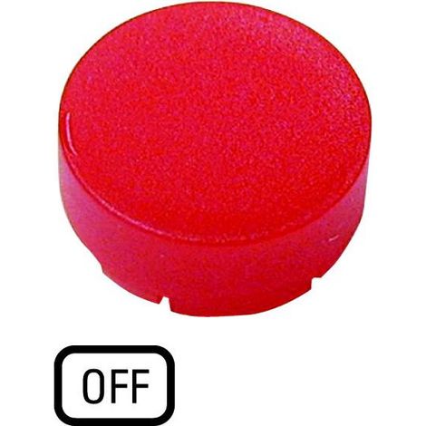 Verrine pour boutons-poussoirs saillante rouge OFF EATON M22-XDLH-R-GB5