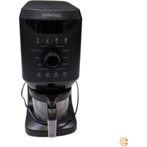 [NEUWERTIG] B-Ware GourmetMaxx Eismaschine 800W schwarz Eismaschine für cremiges Eis 2x500ml 500ml (1/2)