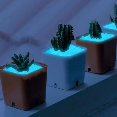 10000 Pièces Lumineux Cailloux Decoratif Bleu Gravier Aquarium Decoration Cailloux Aquarium Bleu Pierre Aquarium DIY Bleu b GRAVIER (1/5)