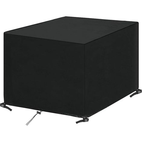 Housse de protection d'extérieur pour Meubles Jardin 210D Chaise Table 135x135x75cm Noir (1/5)