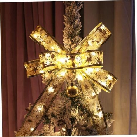 Accueil, guirlandes Lumineuses de Ruban de Sapin de Noël, LED saisissant Maison Ruban Ficelle décor de fête lumières Rideau de[997] (1/4)