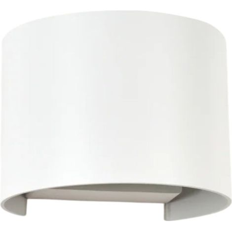 Gloupie Applique Da Esterno Hobby,Alluminio Bianco,IP54, Potenza Massima 5W Luce Calda 4000K, Forma Mezza Luna (1/5)