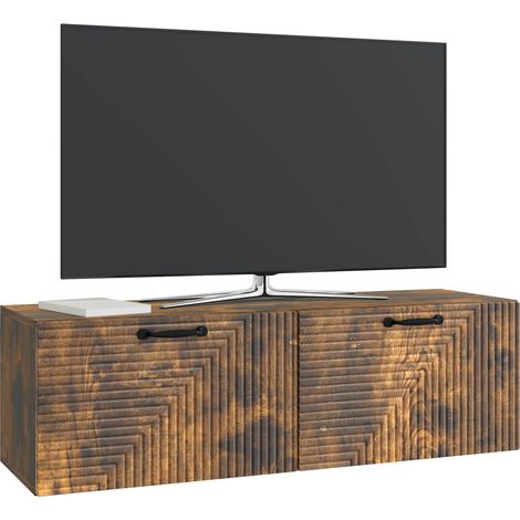 Maison Exclusive - Mobile Porta TV da Muro Rovere Fumo 98 x 31 x 30 cm (1/5)